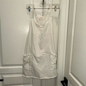 Hatch White Halter Sundress Sleeveless Mini